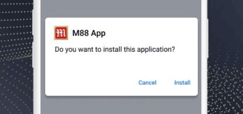Cài đặt app M88 cho Android