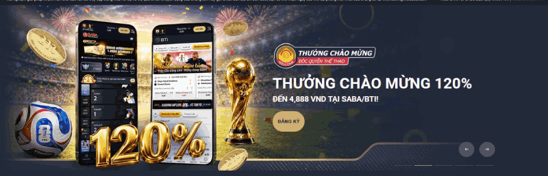 giao diện trang chủ M88