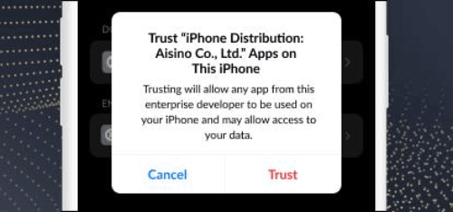 Chọn tin tưởng app M88